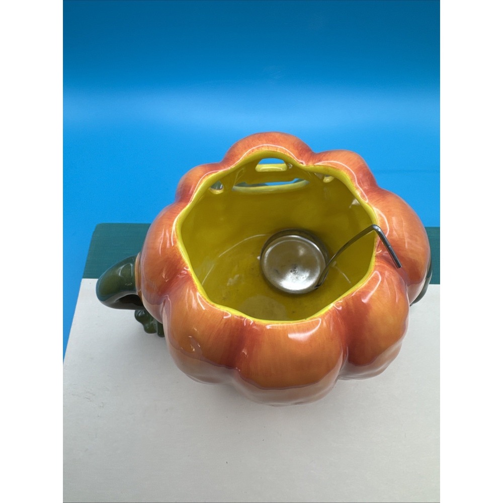 Dept 56 Anthropomorphic Halloween Candle Holder Shelf Sitter Deparatment Pumpkin - Picture 6 of 9